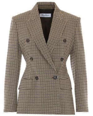 Max Mara Mxmeccelso Double Breasted Blazer - Gray