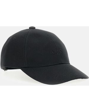 A.P.C. Charlie Cap - Black