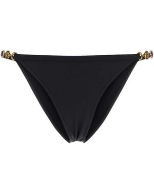 Versace Stretch Nylon Bikini Bottom - Black