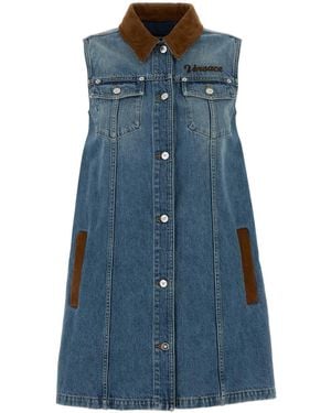 Versace Denim Mini Dress - Blue