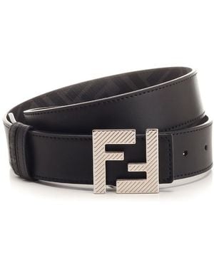 Fendi "Squared Ff" Belt - Black
