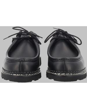 Paraboot Leather Lace-Up Derby Shoes - Gray
