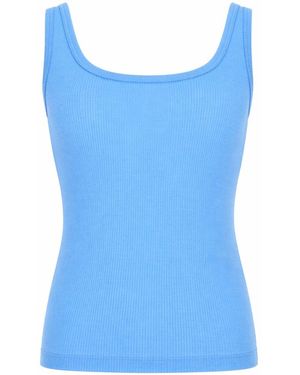 Versace Exquisite Virgin Wool Top For - Blue