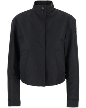 Moncler Genius 'Krovanh' Down Jacket With High Neck And Logo Patch On The Sleeve - Black