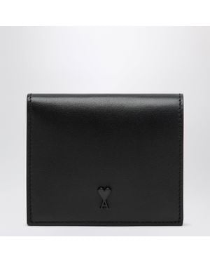 Ami Paris Ami De Coeur Bifold Wallet - Black