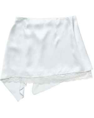 Acne Studios Satin Mini Skirt - White