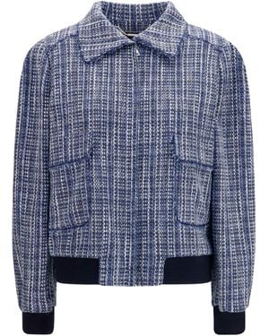 Kiton Tweed Jacket - Blue