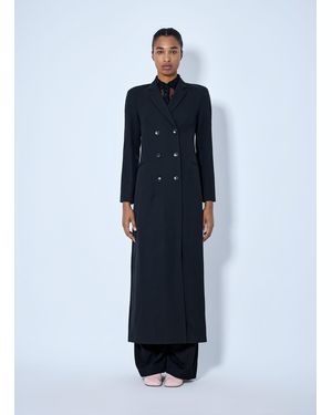 Dries Van Noten Ronna Double-Breasted Wool Coat - Blue
