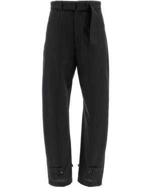 Lemaire 'Curved Tailored' Pants - Black