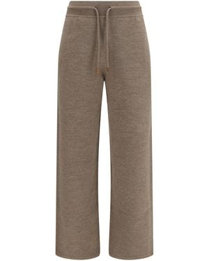 Loro Piana Rassa Wool Drawstring Pants - Gray