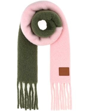 Loewe Two-Tone Alpaca Blend Scarf - Green