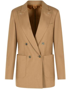 Max Mara Cashmere Blazer - Natural