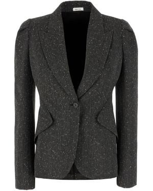 McQueen Clothing Blazers & Gilets - Black