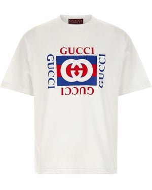 Gucci Logo Print T-Shirt - White
