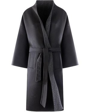 Fendi Clothing Coats - Black