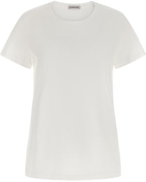 Moncler Logo Patch T-Shirt - White