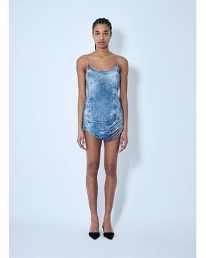 ディーゼル Diesel De-Dra-Short-FSG Mini Dress Diesel De-Dra-Short-Fsg Minidress - Blue - 14% Off