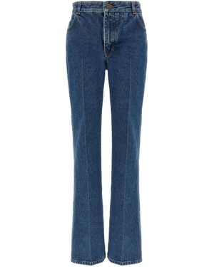 Balmain Embroidery Jeans - Blue