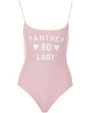 Valentino Garavani Panther Lady Patterned One Piece Swimsuit - Pink