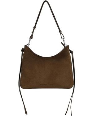 Phoebe Philo Khaki Suede Gig Bag - Brown