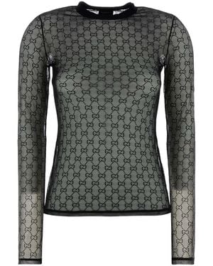 Gucci Logo Crew Neck T-Shirt - Black