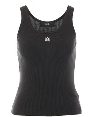 Amiri Ma Embroidered Tank Top - Black
