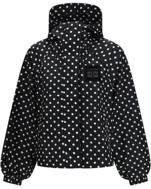 Ganni Printed Nylon Jacket - Black