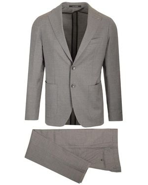 Tagliatore Montecarlo Wool Suit - Gray