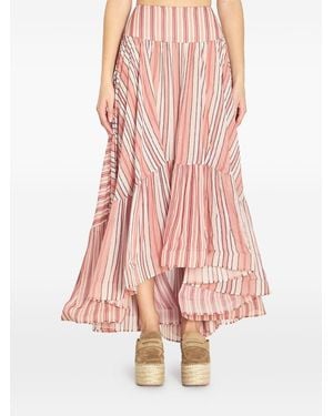 Zimmermann Rebellion Midi Skirt - Pink