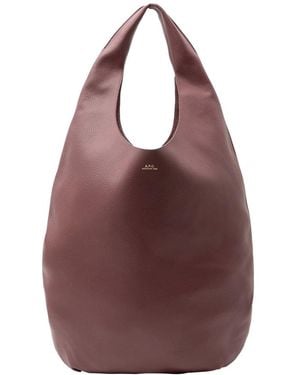 A.P.C. Le Neige Shopper Bag - Red
