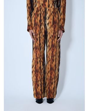 Balenciaga Ai Croc Silk Pants - Multicolor