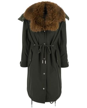 Moncler Halcie Long Parka - Green