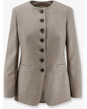 Max Mara Mxmfalla Cashmere Blazer - Gray