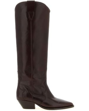 Isabel Marant 'Denvee' Western Style High Boots - Brown