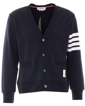Thom Browne 4Bar Cardigan - Blue