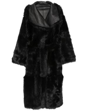 Yves Salomon Coats - Black