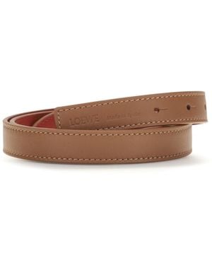 Loewe Reversible Leather Belt - White