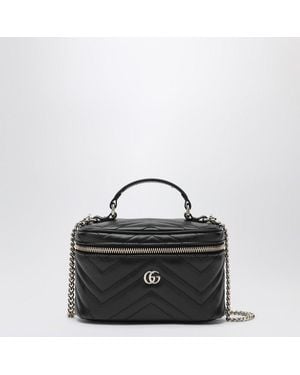 Gucci Mini Vanity Bag Gg Marmont - Black
