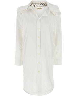 Y. Project Oxford Shirt Dress - White