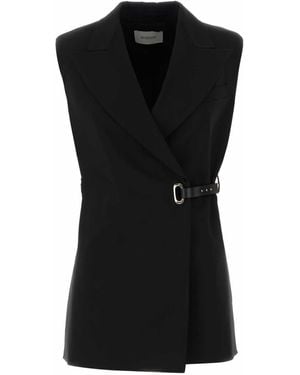 Sportmax Stretch Viscose Gettone Vest - Black