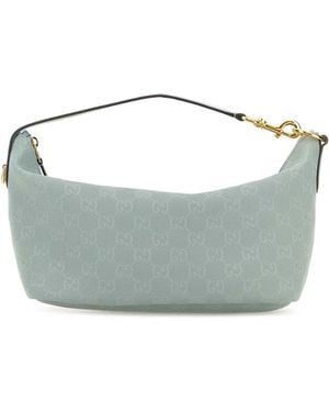 Gucci Light Canvas Vanity Handbag - Gray