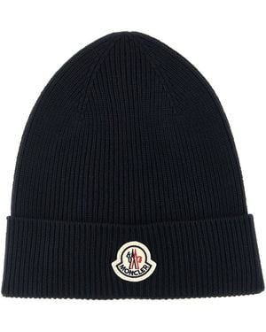 Moncler Wool Beanie - Blue