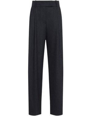 Giorgio Armani Swamp Wool Pants - Blue