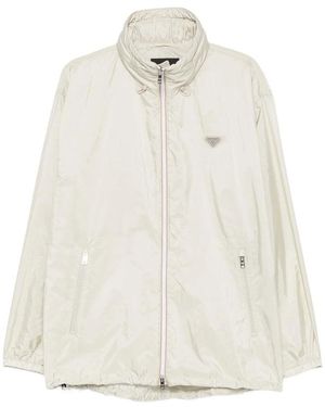 Prada Neutrals Jackets - White
