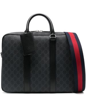 Gucci Gg Supreme Small Briefcase - Black