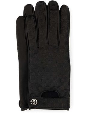 Gucci Leather Gloves - Black