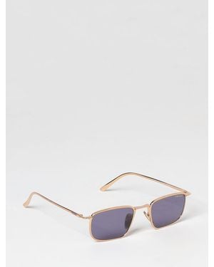 Prada Aviator Metal Sunglasses With Colored Lenses And Adjustable Nose Pads - Natural