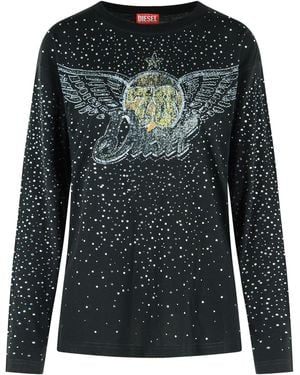 DIESEL Long Sleeve T-Shirt - Black