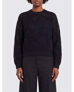 Max Mara Monogram Cotton Knit - Blue