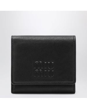 Miu Miu Small Nappa Wallet - Black